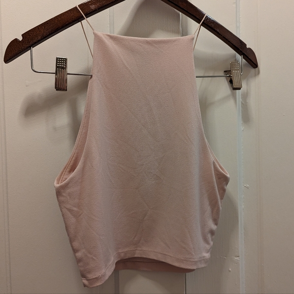 Blush String Tank Blouse - Picture 4 of 6